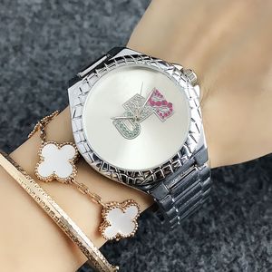 horloge Dameshorloge horloges van hoge kwaliteit Fashion luxe quartz-batterij roestvrij stalen horloge
