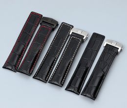 horlogeband voor herenhorloges 22 mm echt lederen luxe horlogeband voor Fit TAG-serie polshorloge Armband met inzetsluiting gesp AAA