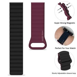 Band de montre pour TicWatch Pro 3 STRAP MAGNÉTIQUE ULTRA GPS / LTE pour TICWATCH E3 / GTX / GTH / S2 / E2 Smartwatch Band Bracelet Accessoires