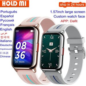 Montres 1,57 pouce entièrement tactile Smart Watch Men IP67 Bracelet intelligent imperméable pour un téléphone intelligent Andriod iOS Watch