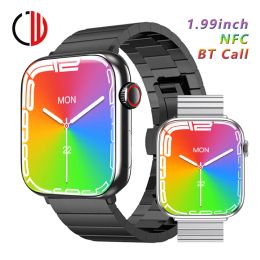 Montres 1,99 pouce 2022 Nouvelle smart watch man woman nfc wireless charge smartwatch 420 * 480 Bluetooth Appel pour Android iOS Huawei Xiaomi