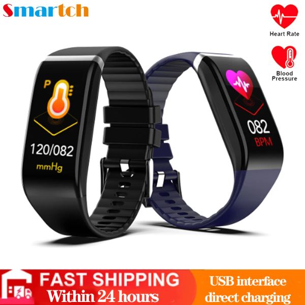 Relojes 2021 Nuevo Smart Watch Monitor de presión cardíaca Presión arterial Monitor de aptitud Fitness Sport Tracker Smart Smart Android para iOS Android