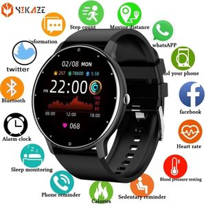 Montres 2021 Smart Watch Men Women femme Lady Fitness Tracker Sport Smartwatch Sleep Sleep Care Shate Monitor Imperproof Watches for iOS Android