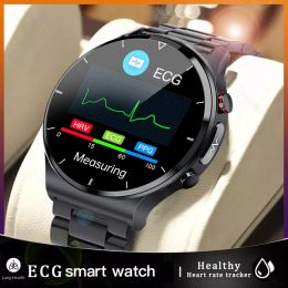 Montres 2022 ECG + PPG Smart Watch Men Heart Care Rate Pression Hyper Watch Health Fitness Tracker IP68 Smartwatch de luxe imperméable pour Xiaomi