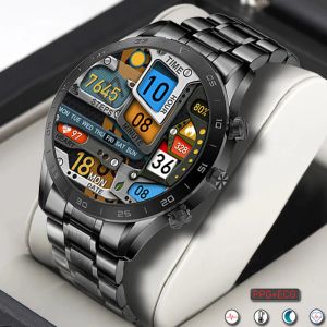 Montres 2022 Nouveaux AMOLED 1,39 pouce 454 * 454 Écran HD Bluetooth Call Smart Watch Men ECG + PPG Rotary Button Sports Smartwatch Man