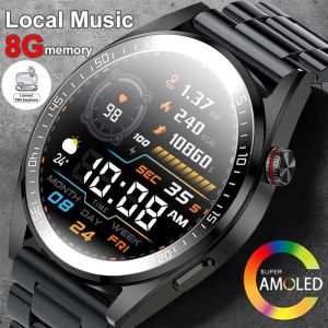 Relojes 2022 NUEVA CALLE BLUETOOTH Men Men AMOLED AMOLED Smart Women Women Implay Sports 8GB Memoria Smartwatch Men Android