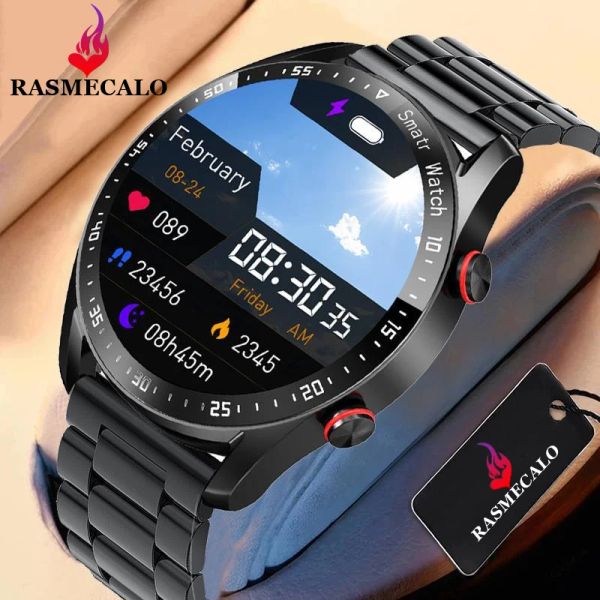 Montres 2022 Nouveau ECG + PPG Bluetooth Call Smart Watch Men Sports Fitness Tracker SmartWatch HD Smartproof