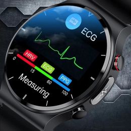 Montres 2022 Nouveau ECG + PPG Health Smart Watch Men Men Heart Care Rasseur de la pression artérielle Tracker IP68 IP68 Smart-Smartwatch pour l'homme Android iOS