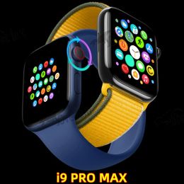 Montres 2022 Nouveau I9 Pro Max Smartwatch 1.69 "Charges sans fil Smart Watch pour femmes Men Fitness pour Xiaomi Samsung PK W27 37 Pro