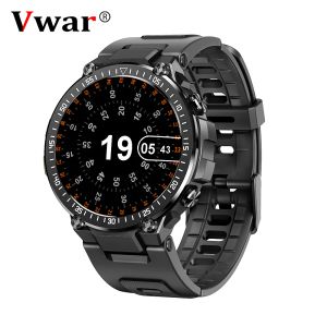 Montres 2022 NOUVEAU Men de montre intelligente Men AMOLED Écran Bluetooth Call Sports Tactical Smartwatch IP68 imperméable pour Xiaomi iPhone 2 T Rex Trex