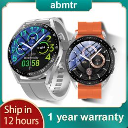 Bekijkt 2022 NFC HW28 Smartwatch Men 1,39 inch Voice Assistant Bluetooth Call Calorieën Sport Women Smartwatch PK Huawei GTR 3 GTS2