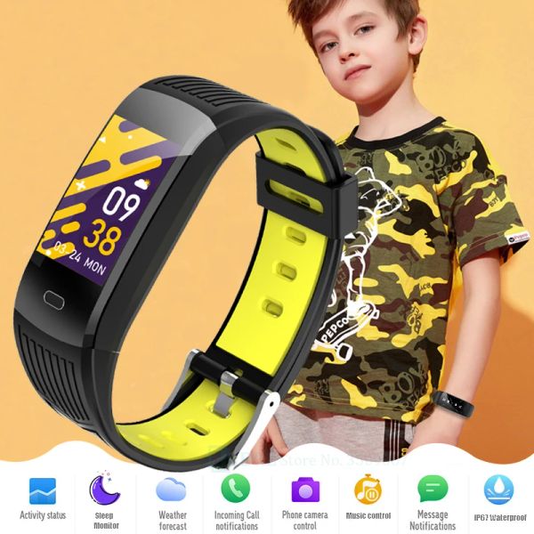 Watches 2022 Silicone Bracelet Kids Smartwatch Children Smart Watch Fitness Tracker pour garçons Girls Clock Sport SmartWatch imperméable