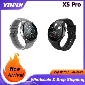 Montres 2022 Smart Watch X5 Pro NFC Access Control Phone Mobile Phone Play Music Alipay Paiement Hyperper Pression Sports Watch Sports