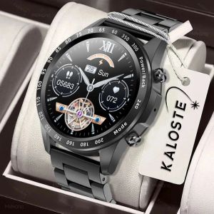 Relojes 2022 Smartwatch Men Full Touch Screen Bluetooth Llama recordatorio TWS Music Player Sports Fitness Luxury Smart Watch para Android iOS