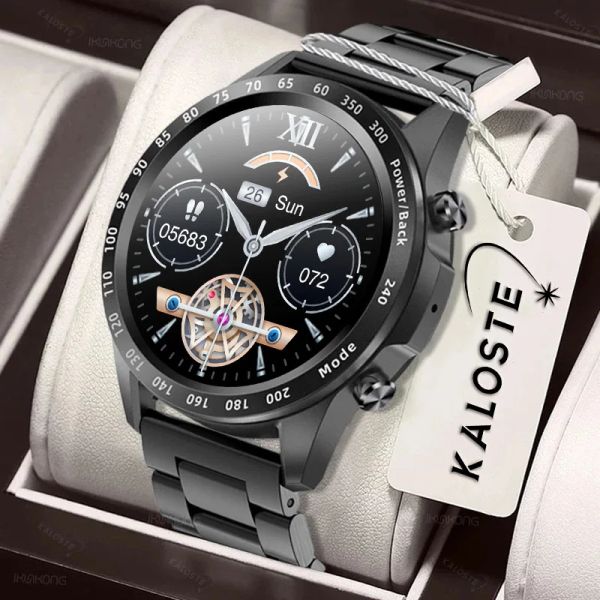 Montres 2022 Smartwatch Men Scred tactile complet Bluetooth Call Rappel Tws Music Player Fitness Fitness Luxury Smart Watch pour Android iOS