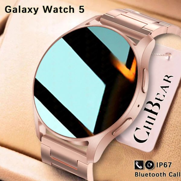 Montres 2023 Bluetooth Call Smartwatch Women 120 + Sport Custom Dial GPS Motion Track 1,28 pouce écran intelligent Men de montre pour Galaxy Watch 5