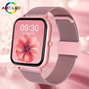 Bekijkt 2023 voor Xiaomi Smart Watch Women Custom Dial Smartwatch Men Waterdichte klok Bluetooth Call Watches HD Full Touch Sport Bracele