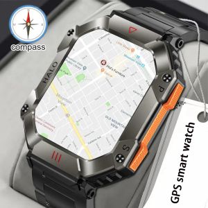 Bekijkt 2023 GPS Outdoor Military Smart Watch Men Bluetooth Call Smartwatch voor Xiaomi Android iOS IP68 Waterdichte Ftiness Watches Men