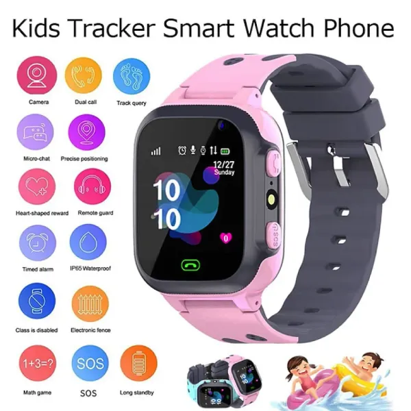 Montres 2023 Kids Smart Watch Imperproofroprooft Antillost Phone Watch Sim Carte Location Tracker Child Smartwatch Kids Gift for iOS Android