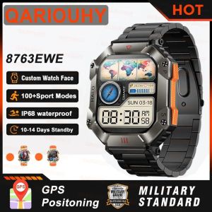 Montres 2023 New Bluetooth Call Smart Watch Men Ip68 Imperprooor Outdoor Compass Sports Fitness Tracker Men Smartwatch pour Android iOS