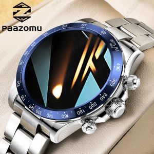 Bekijkt 2023 NIEUW BEDRIJF SMART WATCH MEN MEN IP67 Waterdichte Bluetooth Call Watch Fitness GPS Tracker Meerdere sportmodus Steel Smartwatch