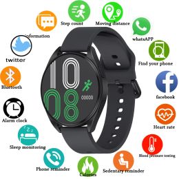 Relojes 2023 Nuevo Galaxy 6 Smart Watch Bluetooth Call Asistente de voz Men y mujeres Relículas cardíacas Sports Smartwatch para Samsung Android iOS