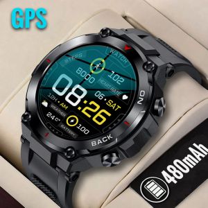 Relojes 2023 Nuevos GPS Smart Watch Men for Xiaomi Android IP68 Implaz de relojes Sports 1.32 '' Ronda 480 Mah Fitness Smartwatch Swimming Swimming