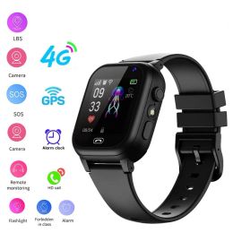 Relojes 2023 nuevos niños 4G Smart Watch 400mAh SOS GPS Ubicación Tarjeta Wifi impermeable para niños para niños Cámara de reloj inteligente