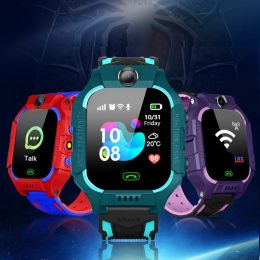 Watches 2023 New Kids Smart Watch GPS Location Tracker Sim Carte Video Call Video Message SOS Smartwatch imperméable pour iOS Android Kid Gift