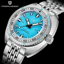 Montres 2023 New Pagani Design Men's Divers's Automatic Mechanical Watches NH38 Sapphire en acier inoxydable 300m Waterproof AR Watch for Men