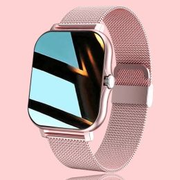 Bekijkt 2023 Nieuwe Smart Watch Women Fashion Bluetooth Call Watch Fitness Tracker Waterdichte sport dames Men Smartwatch voor Android iOS