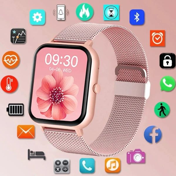 Montres 2023 NOUVEAU ZL54C SMART Watch Vocation Assistant compose pour Android iOS imperméable Bluetooth Music Watch Full Touch Smart Watches