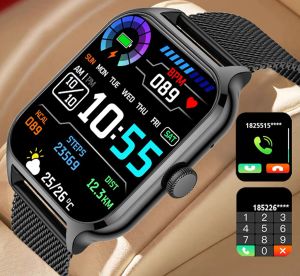 Relojes 2023 Banda de reloj inteligente más nueva Damas Hombres Femenino Z40 Toque Touch Display Reloj Tracker de ejercicio de carga inalámbrica para Apple
