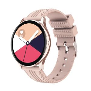 Bekijkt 2023 Stijlvolle vrouwen Men Smart Watch Luxe waterdichte polshorloge rubberen horlogeband voor Android iOS iPhone Samsung OnePlus