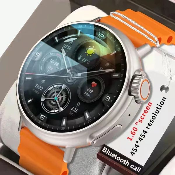 Relojes 2024 Hombres Sports Smartwatch Smart Super Series La frecuencia cardíaca y la presión arterial monitorea las manos de la mujer Bluetooth para hombres.