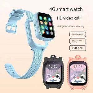 Bekijkt 2024 Nieuwe 4G Kids Smart Watch Children Bekijk GPS Track Video Call Camera SOS Waterdichte Monitor Locatie LBS Tracker Smartwatch