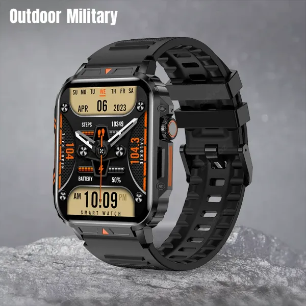 Relojes 2024 Nuevo al aire libre Militar Smart Watch Men GPS Tracker Bluetooth Llame a Smartwatch IP68 Water Women Watches para Xiaomi Huawei