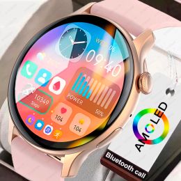 Bekijkt 2024 SmartWatch Women 466*466 AMOLED 1,43 "HD -scherm ALTIJD TIJD TIJD BLUETOOTH CALL IP68 Waterdichte sport Smart Watch Men