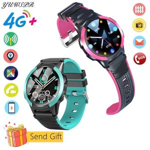 Horloges 4G Kid Smart Watch Kindpositionering Tracker Polsband IP67 Waterdicht WIFI LBS GPS SOS Video-oproep Monitor Sim-kaart Netwerk FA56