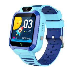Bekijkt 4G Kids Smart Watch Sim Call Call Video Message Herinnering SOS WiFi LBS Locatie Chatcamera IP67 Waterdichte smartwatch voor kinderen