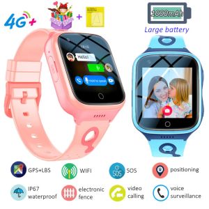 Montres 4G Kids Smart Watches 1000mAh Batterie IP67 APPEL VIDÉO ARRÉPRÉPOR