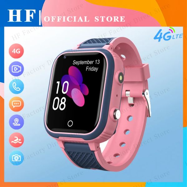 Relojes 4G Reloj inteligente para niños 2022 Nuevo rastreador GPS Ubicación WIFI Videollamada Teléfono SOS Cámara impermeable Reloj inteligente para niños Bebé PK Y95