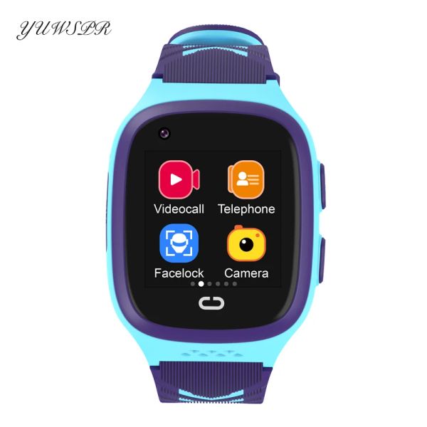 Montres 4G SIM appelez Smart Watch GPS WiFi LBS Tracker Smart Phone Watch Fence Sécurité IP67 Smartwatch Baby de surveillance à distance imperméable.