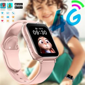 horloges 4G SIM-kaart Smart Watch voor kinderen 1,85 inch Full Touch Smartwatch met WeChat Videochat Game Camera Afstandsbediening Babyfoon Smart Watches