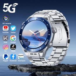 Montres 5G pour Huawei Ultimate Smartwatch hommes GPS caméra HD SIM Talk 2 + 16G fréquence cardiaque surveillance de la santé sport Fitness montre intelligente