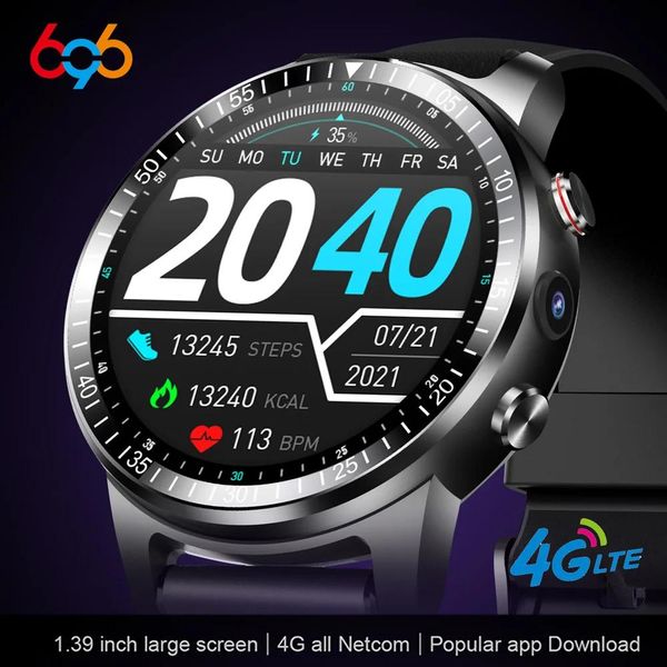 Montres 5G WiFi double fréquence 4G montre intelligente complet Netcom Smartwatch homme Waman appel vidéo GPS BT appel IPX7 baromètre étanche sport