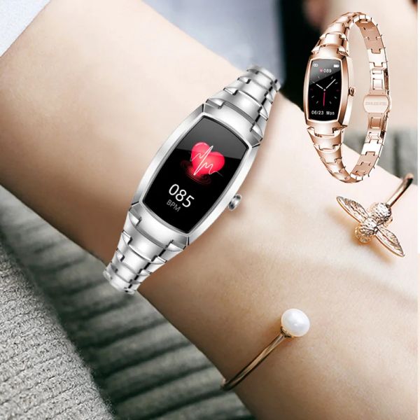 Montres 696 H8 Pro Smart Bracelet Bracelet Pression Hyperwatch Smart Care Trate Monitor Tracker Smart Watch Femme Women Band