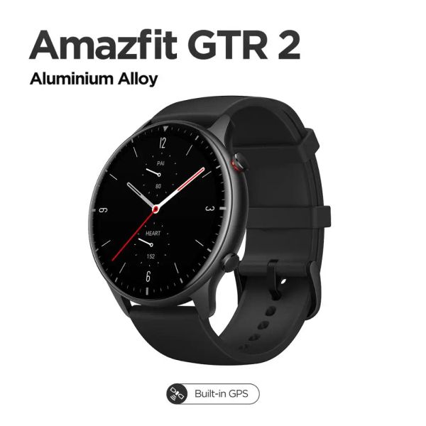 Relojes Reloj inteligente Amazfit GTR 2 para hombres GPS 5ATM Almacenamiento incorporado Reproducción de música Monitoreo del sueño Reloj inteligente para Android iOS 98 Nuevo con caja