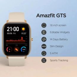 Relojes Amazfit GTS Smart Watch para hombres aficionados a impermeabilizar la música de control Sportswatch Demostración 80 Nuevos productos defectuosos