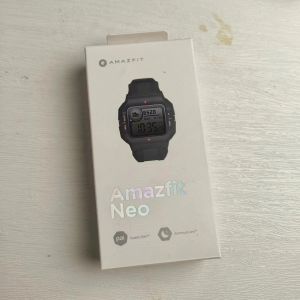 Montres Amazfit NEO Smartwatch STN Affichage 5ATM Sports imperméables montre la fréquence cardiaque Bluetooth 95New pour iOS Android avec boîte